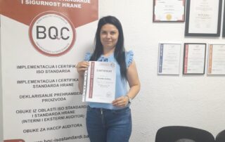 USPJEŠNO ZAVRŠENA OBUKA ZA HACCP MENADŽERE U Sarajevu BiH