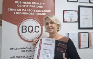 OBUKA ZA INTERNOG AUDITORA ISO 9001:2015 USPJEŠNO ZAVRŠENA u Bosni i Hercegovini BQC iso standardi